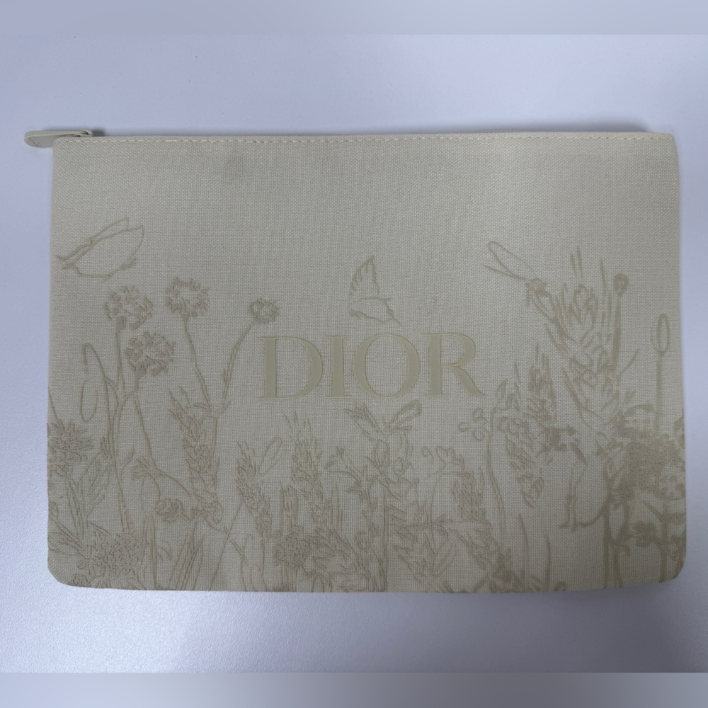 DIOR Millefiori Ivory Floral Trousse/Pouch - Picture 3 of 9